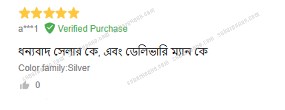সন্মানিত গ্রাহকের মুল্যবান রিভিউ