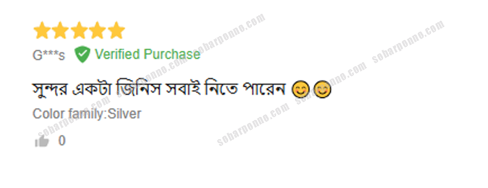 সন্মানিত গ্রাহকের মুল্যবান রিভিউ